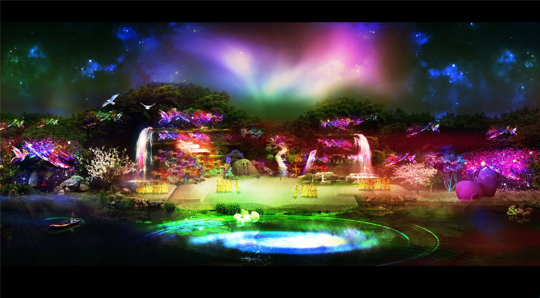 成都活動策劃，街子古鎮(zhèn)實(shí)景舞美設(shè)計(jì) (1)